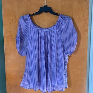 Purple Polka Dot Blouse
